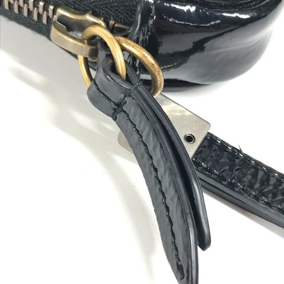 GUCCI 524316 Game List Logo Pouch with strap Clutch bag Black/yellow - Picture 6 of 13